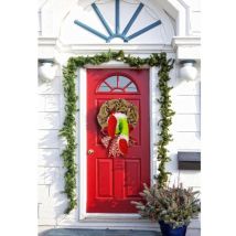 Weihnachtsdekoration „diebstahl“ – Gestohlener Kranz Aus Jute Für Türen, Fenster Und Wände