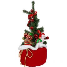 Weihnachtsdekoration - Geschenkesack 65cm mit LED Adventsdekoration