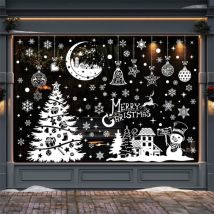 Vtizikl Images Pour Fenêtres De Noël Autocollant, Images Des Fenêtres De Noël, 202 Décorations De Noël Pour Fenêtres, Images Des Fenêtres