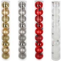 Christbaumkugeln in Gold, Silber, Rot oder Weiß — X9 Geld