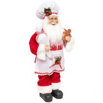 Feerische Lichter Weihnachtsmann Pâtissier 45cm – Polyester – 24cm – 10cm – 45cm – 0.4kg