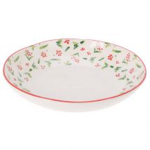 Weihnachtsschale aus Keramik – Durchmesser 30 cm – Handgefertigt – Pflegeleicht – Elegantes Design für festliche Anlässe