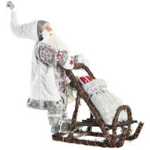 Weihnachtsschmuck Dkd Home Decor Weihnachtsmann Grau Holz 42 X 22 X 48 Cm