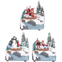 Weihnachtsszene sortierte Modelle 11x9x13,5cm