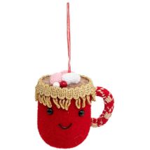 Feeric Lights – Weihnachtsthema Polyfoam Tasse Schokolade – 9cm x 7cm x 10cm – 0.01kg