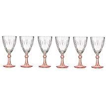 Vivalto - Weinglas mit buntem Fuß, 275 ml, 6 Stück