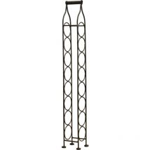 Weinglashalter Schmiedeeiserner Flaschenhalter Weinkeller 106x15 cm Ausstellungsstand Bodenweinregal für 8 Flaschen Weinladen