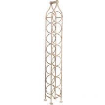 Weinglashalter Schmiedeeiserner Flaschenhalter Weinkeller 106x15 cm Ausstellungsstand Bodenweinregal für 8 Flaschen Weinladen