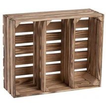 Weinkiste als Kräuter- und Gewürzregal natur / geflammt, 40 x 50 x 15 cm Urban Jungle