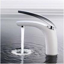Homelody - Badarmatur Weiß Waschtischarmatur Waschbeckenarmatur Wasserhahn Bad Mischbatterie Bad Armatur Einhebelmischer Für Badzimmer Weiß