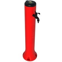 Roter Gartenbrunnen Cm 25x25x99 Sined Fontana Tritone Rossa