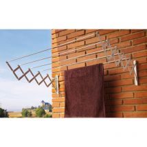 Ausziehbare Wäscheleine aus weißem Epoxidharz, 160 cm