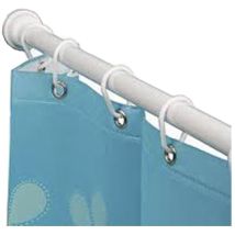 Mirtak Duschvorhangstange – weiß – 125 x 220 cm – Metall – modern – ausziehbar