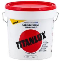 Titanlux - Mattweiße, abwaschbare Kunststofffarbe für innen und außen, 750 ml
