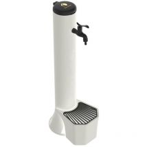 Weißer Brunnenbausatz Mit Eimer Cm 25x33x99 Sined Kit Fontana Tritone Bianco