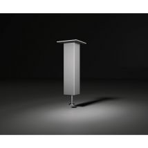 Barkonsole Capri gerade 50 x 50 mm, Höhe 230 mm, Aluminium natur eloxiert