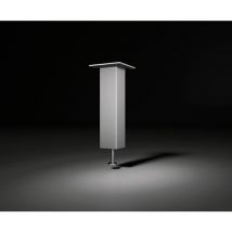 Barkonsole Capri gerade 50 x 50 mm, Höhe 170 mm, Aluminium natur eloxiert