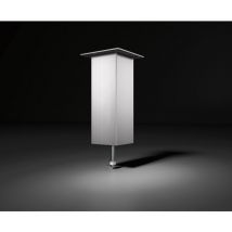 Barkonsole Jumbo gerade (Thekenstütze) h 230 mm (Thekenfuß) Alu Edelstahl-Effekt