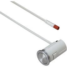 Elektra - Druckschalter 230 v, 1-polig, mit 1000 mm Anschlussleitung, vernickelt matt