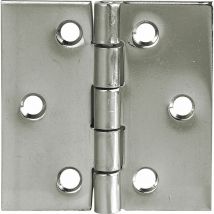 Scharnier din 7954 c quadratisch 80 x 80 xmm, Edelstahl