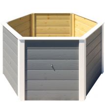 Elementhochbeet 6-Eck, 669, 21 mm, grau - Weka