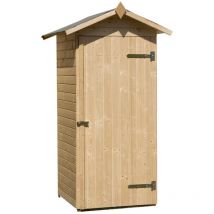 Weka - Garten-/Terrassenschrank 351 Gr.1 14mm 108x105 Zubehör aus Holz mit 14 mm Wandstärke Naturbelassen