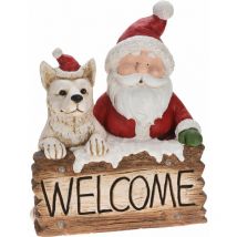 Koopman - welcome Décoration de Noël avec éclairage led et musique