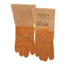 Gant de soudeur taille XXL (10,5) orange Cuir de porc/daim/Softtouch EN 388, EN 12477 catégorie EPI II