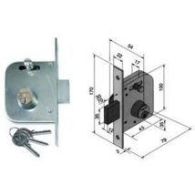 PB - welka serrure cylindre fixe 06545000