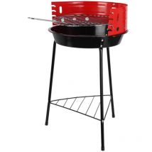 Wellhome - Well Home Barbacoa de 3 patas con Parrilla cromada en color negro 32x33x55cm