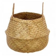 Well Home Cesto pieghevole in canna naturale 43,5x29 cm