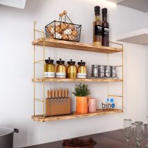 Well home mobiliario & decoración Étagère Murale avec 3 Niveaux