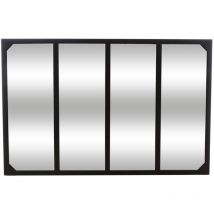 Lola Metallspiegel 116x2,8x75,5 cm schwarz - Wellhome