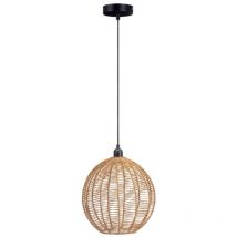 WELL HOME - Suspension avec abat-jour sphère corde Ø28x30cm