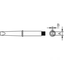 4CT5C7-1 Punta di saldatura Forma a scalpello, dritta Dimensione punta 3.2 mm Contenuto 1 pz. - Weller