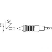 Weller - RT7 Punta di saldatura Punta coltello 45° Dimensione punta 2.2 mm Contenuto 1 pz.
