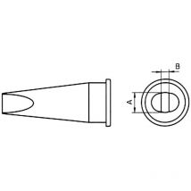 Lht-c Punta di saldatura Forma a scalpello, dritta Dimensione punta 3.2 mm Contenuto 1 pz. - Weller