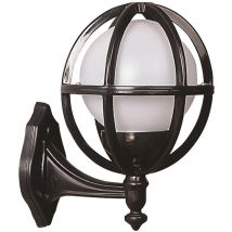 Wellhome - Applique d'extérieur, abs, noir, 24x20x33, douille e 27 Max 60 w - Noir