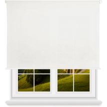 WellHome Estor enrollable translúcido con cadena PVC, 140x180cm Blanco