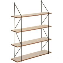 Etagère murale en métal mdf 60 x 80 cm Iris - Wellhome