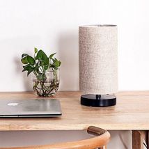 Wellhome - Lampe de table como 28 cm Creme
