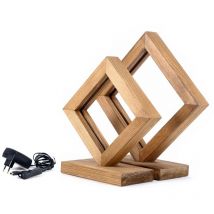 Lampe de table como 37 cm Brun - Wellhome