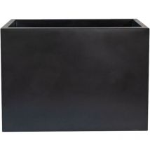 Wellhome - Pot de fleur carré Monza 100x70x70 cm en polyéthylène Anthracite