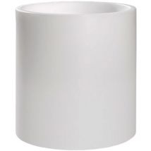 Pot de fleur rond Agila luz Ø37x40 cm Polyéthylène Blanc 25L - Wellhome