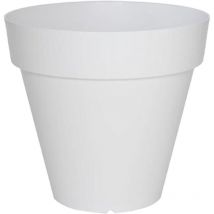 Pot de fleur rond ale-x Ø50x45 cm Polyéthylène Blanc 49L - Wellhome