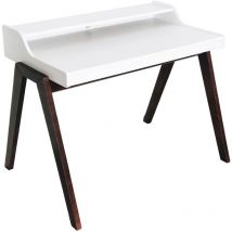 Wellhome - Table de bureau avec tiroir nere 110x86x75 cm - Brun - Brun