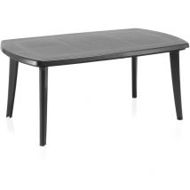 WellHome Table d'extérieur noir