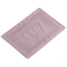 Tapis de bain 'rosa' pâle - 50x70 cm - bâton rose - Wellhome