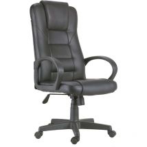 Fauteuil de bureau couleur noir pivotant et élevant la hauteur du bureau meubles de bureau polyskin leatherette furniture