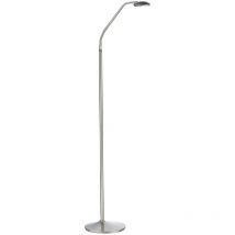 Dar wellington - Lese-Stehlampe Satin Chrome led